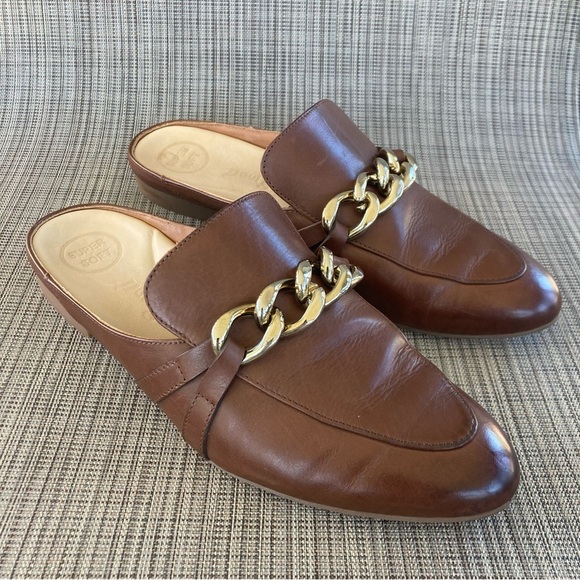 Paul Green Cynthia Super Soft Leather Mules Shoes Size 7 - Picture 1 of 6
